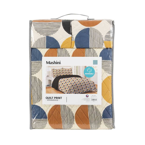 Quilt 1,5 Plazas estampado Circle, Mashini