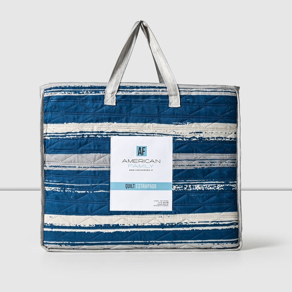 Quilt 2 plazas estampado Tempo, American Family