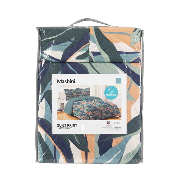 Quilt 2,5 Plazas estampado Jardín, Mashini