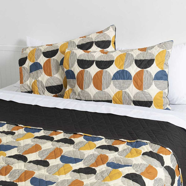 Quilt 2,5 Plazas estampado Circle, Mashini