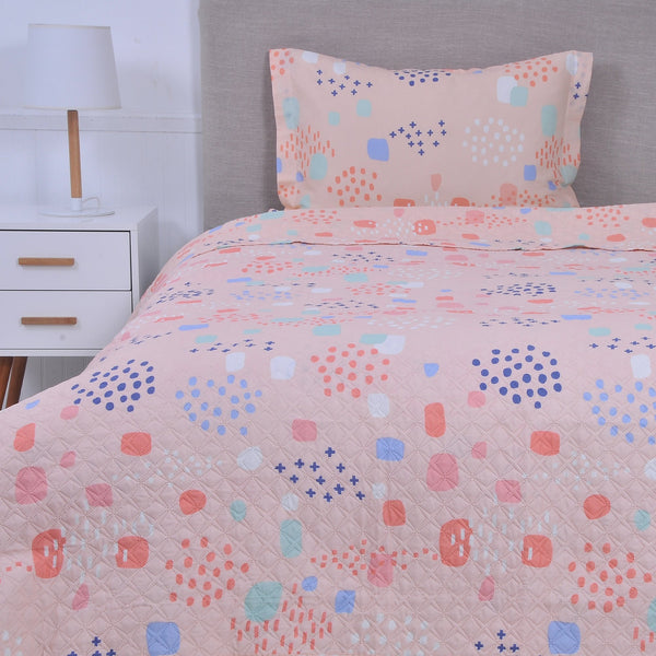 Quilt 1,5 Plazas Infantil Estampado Marcela