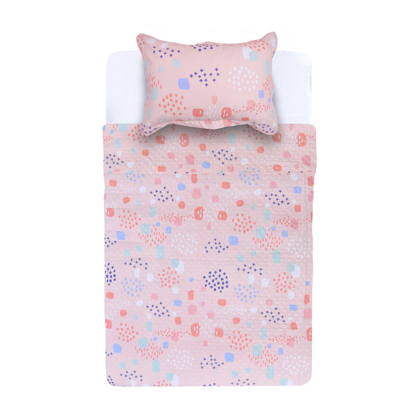 Quilt 1,5 Plazas Infantil Estampado Marcela