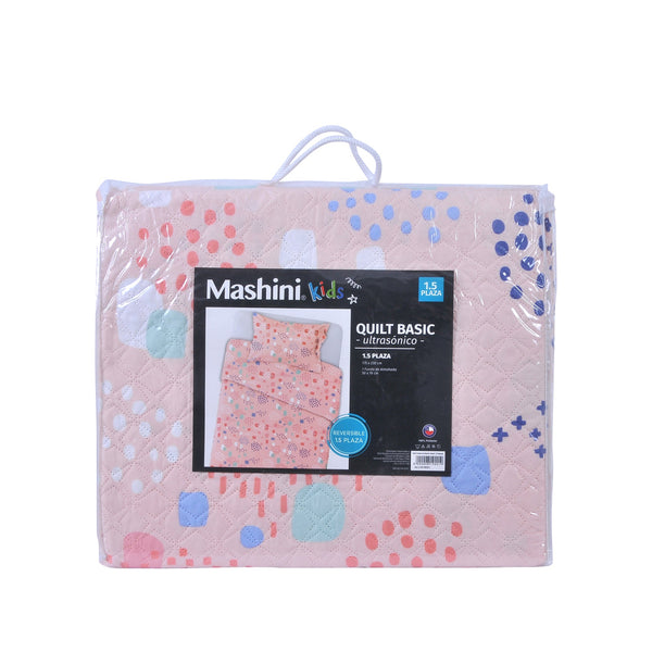 Quilt 1,5 Plazas Infantil Estampado Marcela