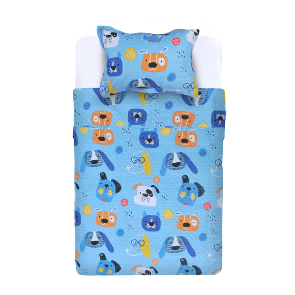 Quilt 1,5 Plazas Infantil Estampado Perrito