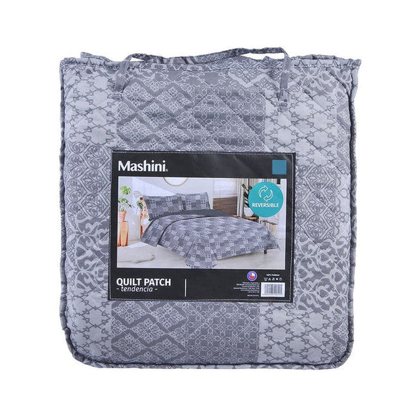 Quilt 2.5 Plazas Cosido Patchwork Piscis, Mashini.