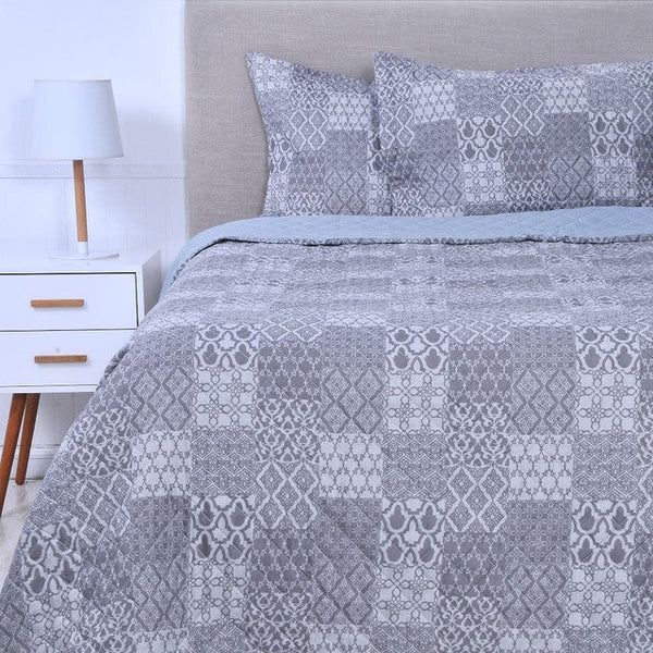 Quilt 2.5 Plazas Cosido Patchwork Piscis, Mashini.