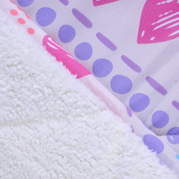 Plumon 1,5 plazas basico sherpa, estampado Maite