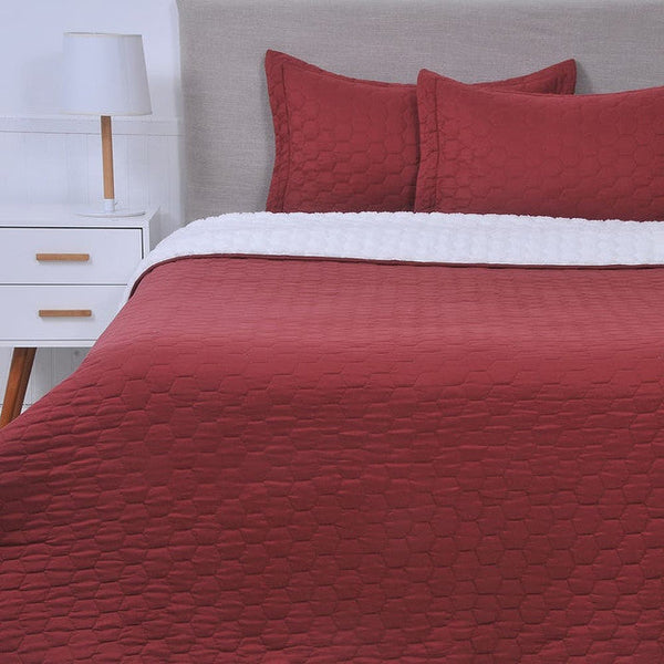 Quilt Sherpa KING Burdeo