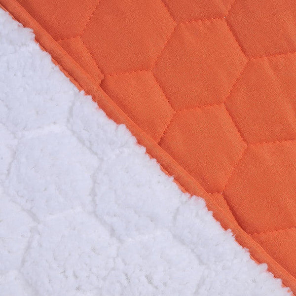 Quilt Sherpa 2 plazas Naranjo