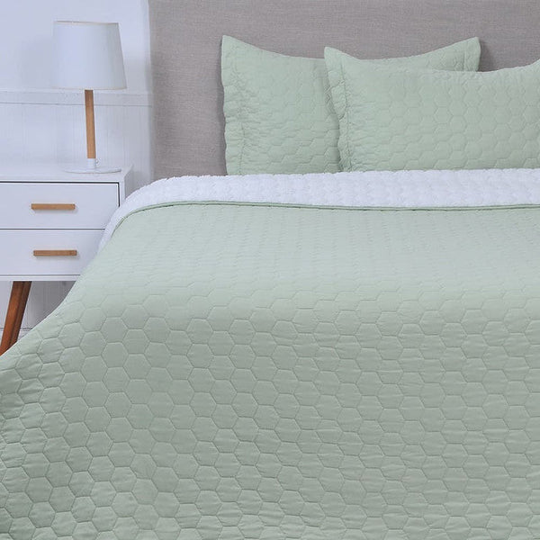 Quilt Sherpa KING Verde