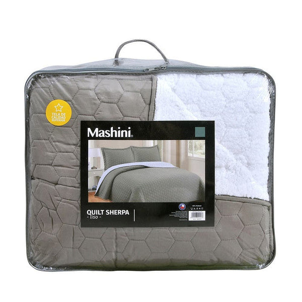 Quilt Sherpa KING Gris