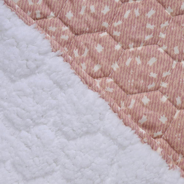 Quilt Sherpa SUPER KING estampado Brick