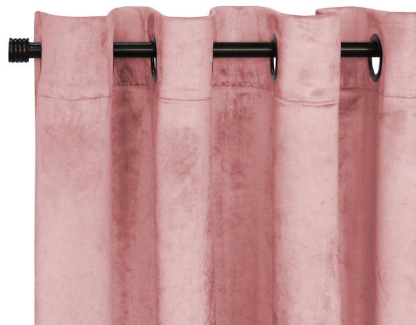 Set Cortinas Velvet 140 x 220 cm Rosa