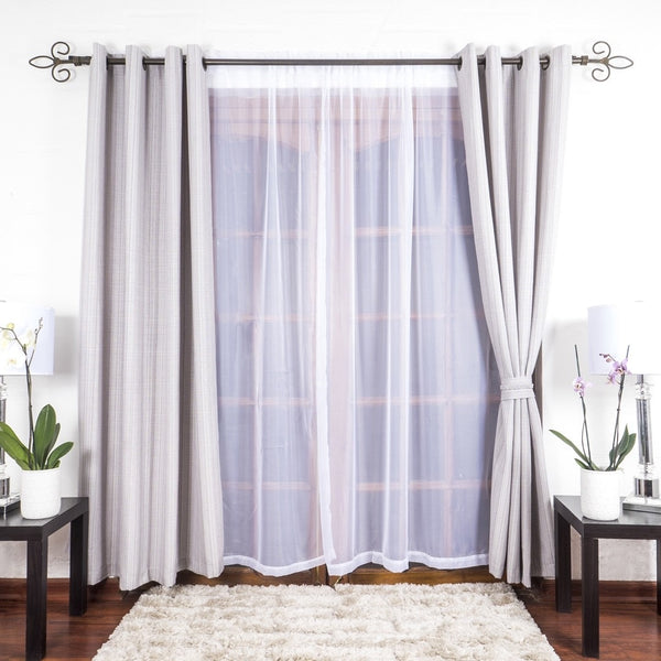 Combo de cortinas Atlantic, Gris