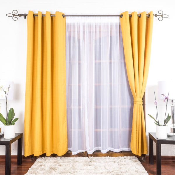 Combo de cortinas Atlantic, Amarillo