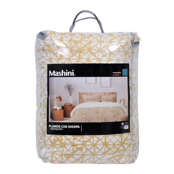 Plumon 2,0 plazas basico sherpa, estampado Golden.