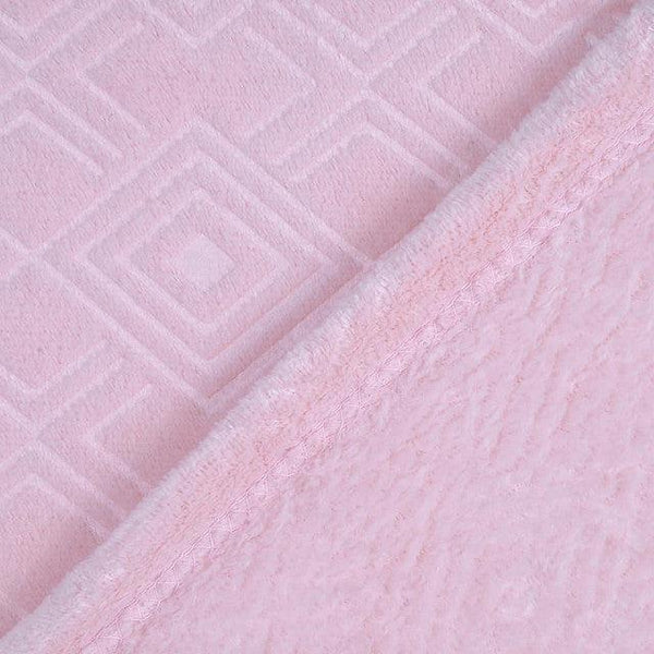 Frazada King Coral Embossed Rosado