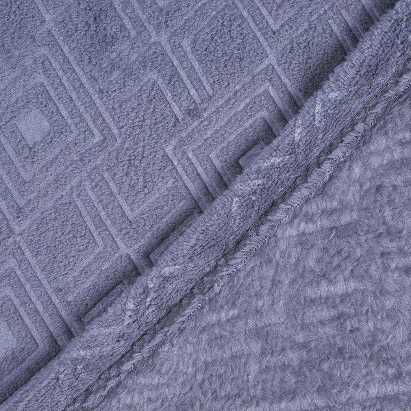 Frazada 2 Plazas Coral Embossed Gris