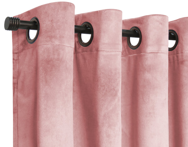Set Cortinas Velvet 140 x 220 cm Rosa