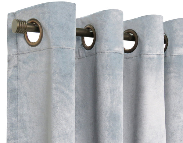 Set Cortinas Velvet 140 x 220 cm Gris.