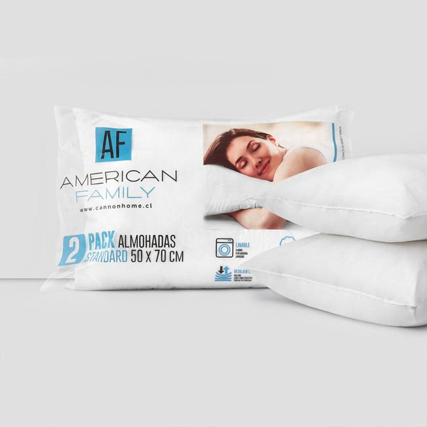 Set de almohadas Microfibra 50 x 70 cm,American Family.