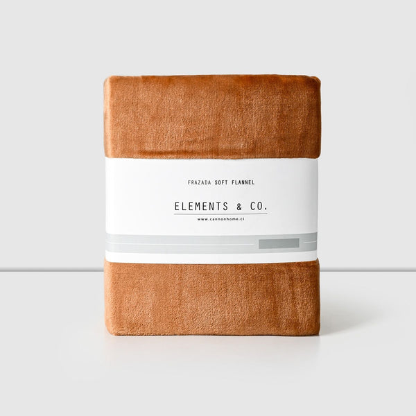 Frazada 2 Plazas Flannel, Sienna