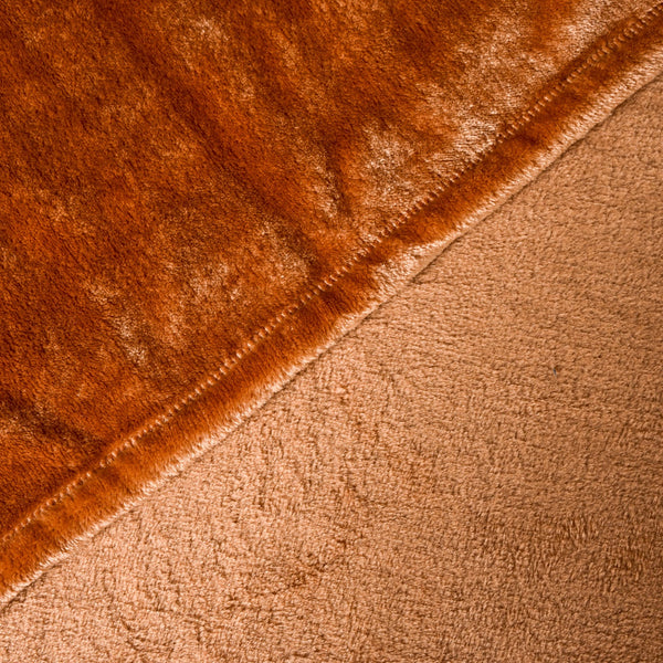 Frazada 1.5 Plazas Flannel, Sienna