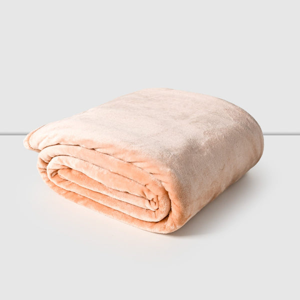 Frazada 2 Plazas Flannel, Toasted