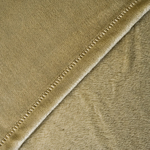 Frazada 1.5 Plazas Flannel, Olive