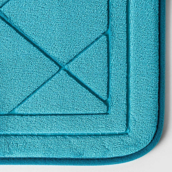 Piso de Baño Embossed Foam, Turquesa