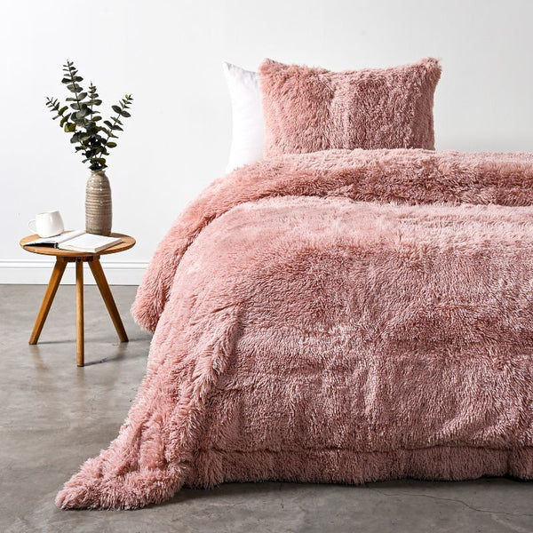 Plumon 1,5 Plazas shaggie ROSADO