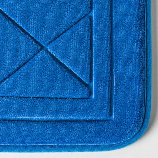 Piso de Baño Embossed Foam, Azul.