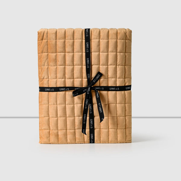 Piecera VELVET Element & Co, 100 x 220 cm Camel